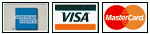 We accept American Express, Visa and MasterCard